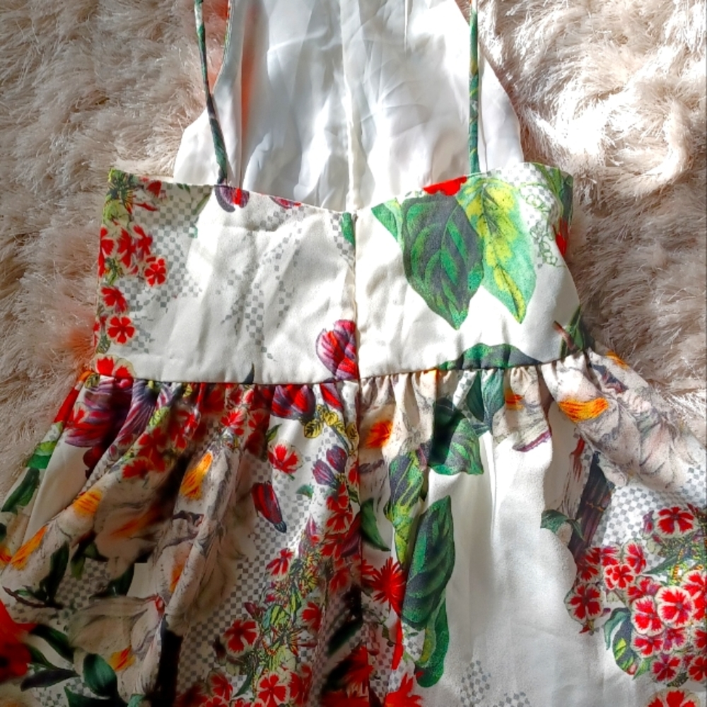 Hi-low Floral Tank
